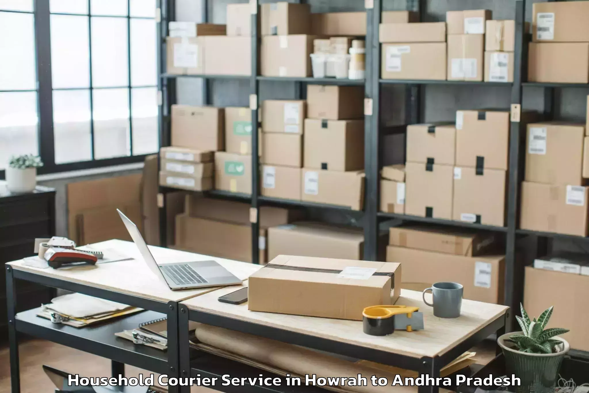 Easy Howrah to Anandapuram Household Courier Booking